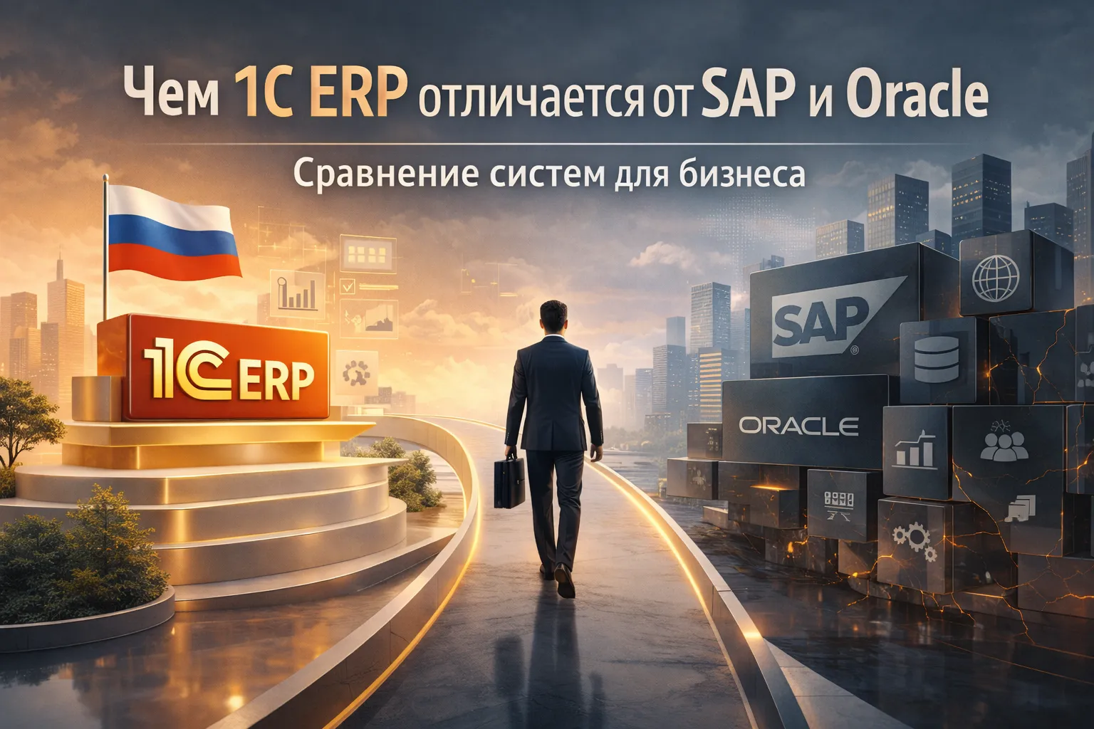 Чем 1С ERP отличается от SAP и Oracle: сравнение систем для бизнеса